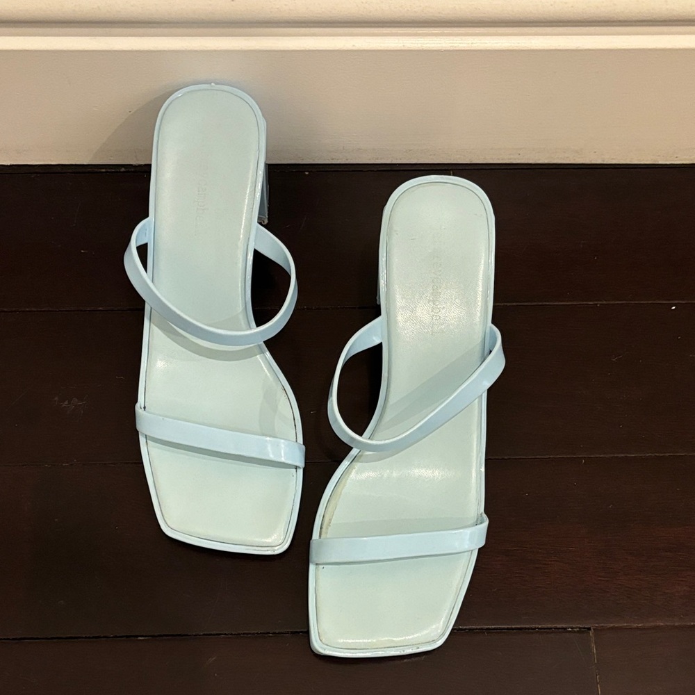 Light Blue Jeffery Campbell Block Heel